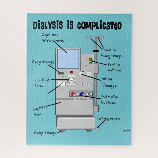 Dialysis Humour Pillow Jigsaw Puzzle (Vertical)