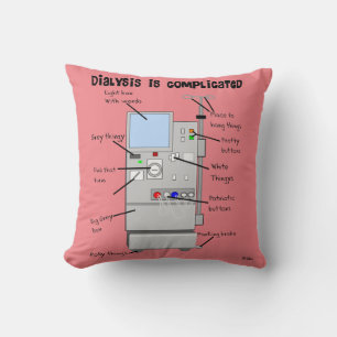 Dialysis Humour Pillow Pink