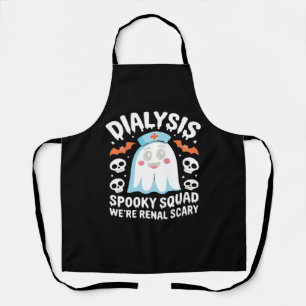 Dialysis Nephrology Nurse Cute Halloween Spooky Es Apron