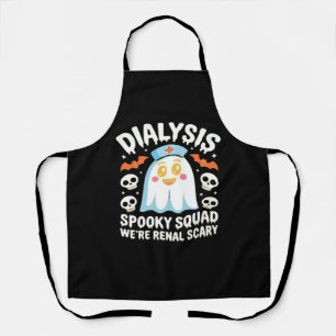 Dialysis Nephrology Nurse Cute Halloween Spooky Es Apron