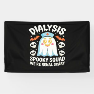 Dialysis Nephrology Nurse Cute Halloween Spooky Es Banner