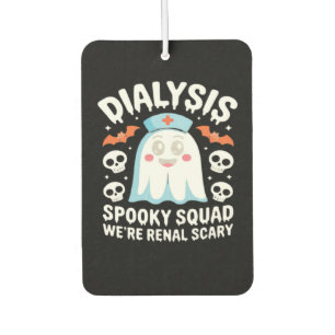 Dialysis Nephrology Nurse Cute Halloween Spooky Es Car Air Freshener