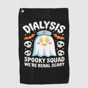 Dialysis Nephrology Nurse Cute Halloween Spooky Es Golf Towel