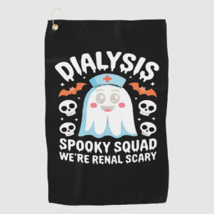 Dialysis Nephrology Nurse Cute Halloween Spooky Es Golf Towel