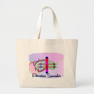 Dialysis Nurse "Filtration Specialist" Unique Large Tote Bag