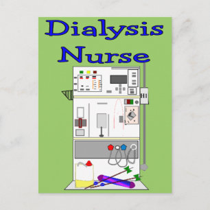 Dialysis Nurse Gifts-Unique Machine Design Postcard