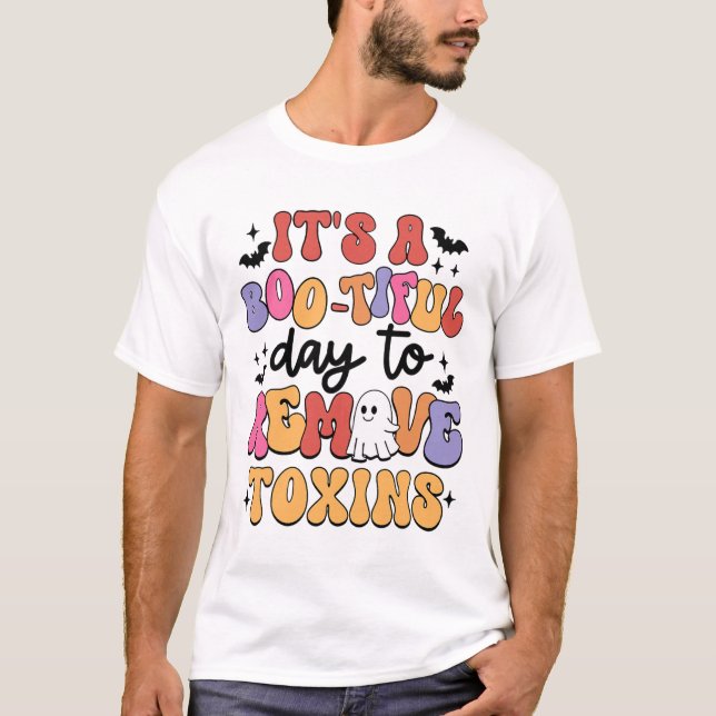 Dialysis Nurse Halloween Remove Toxin Kidney Dialy T-Shirt (Front)