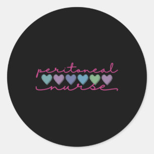 Dialysis Nurse Kidney Disease Fun Nursing 2 Classic Round Sticker