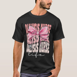 Dialysis Nurse Life Week Day for Women Pink Coquet T-Shirt