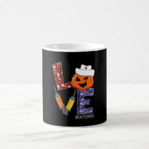 Dialysis Nurse Love Nurse Life Halloween Pumpkin C Coffee Mug