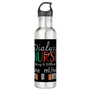 Dialysis Nurse - Making A Difference 710 Ml Water Bottle