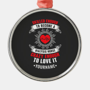 Dialysis Nurse Nephrology Gifts Idea Metal Tree Decoration