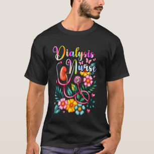 Dialysis Nurse Nephrology Heart Technician Humour T-Shirt