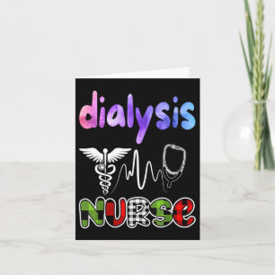 Dialysis Nurse Nephrology Kidney Disease Nursing 1 Card