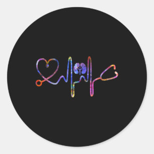 Dialysis Nurse Nephrology Kidney Disease Nursing 3 Classic Round Sticker