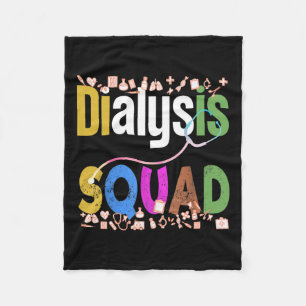 Dialysis Nurse Nephrology Kidney Disease Nursing 3 Fleece Blanket