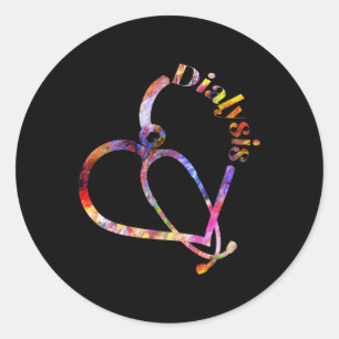 Dialysis Nurse Nephrology Kidney Disease Nursing 7 Classic Round Sticker