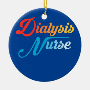 Dialysis Nurse Nephrology Nursing Registered Ceramic Tree Decoration
