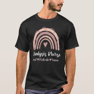 Dialysis Nurse Nephrology Nursing Student Rainbow T-Shirt