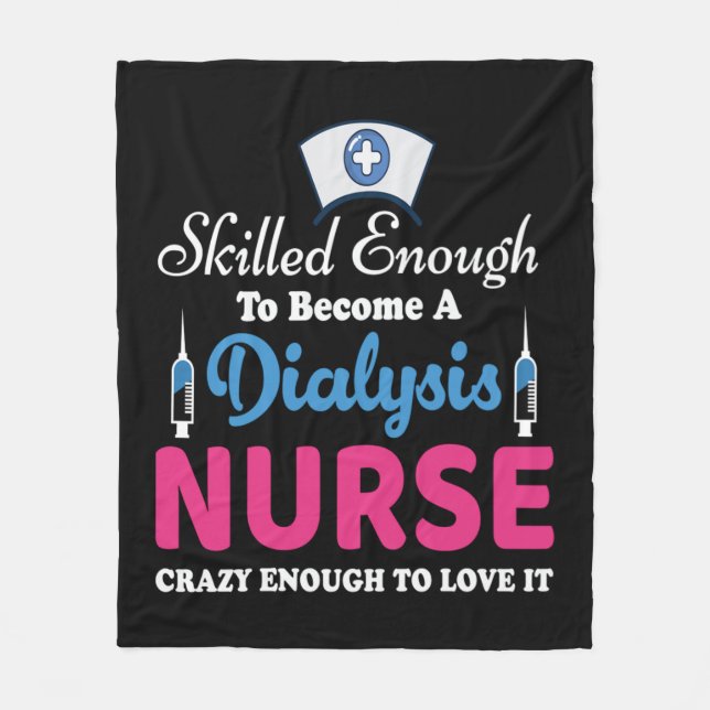 Dialysis Nurse Quotes  Fleece Blanket (Front)