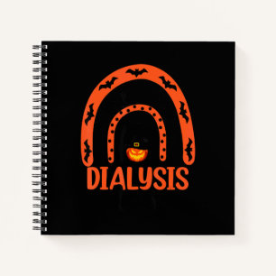 Dialysis Nurse Rainbow Dialysis Nursing Halloween Notebook