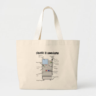 Dialysis Nurse/Tech Funny Gifts Large Tote Bag