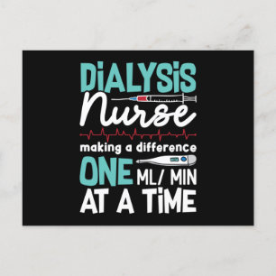 Dialysis Nurse Technician Nephrology Dialysis Tech Postcard