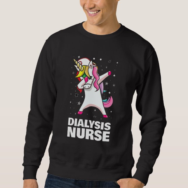 Dialysis Nurse Unicorn Sweatshirt (Front)