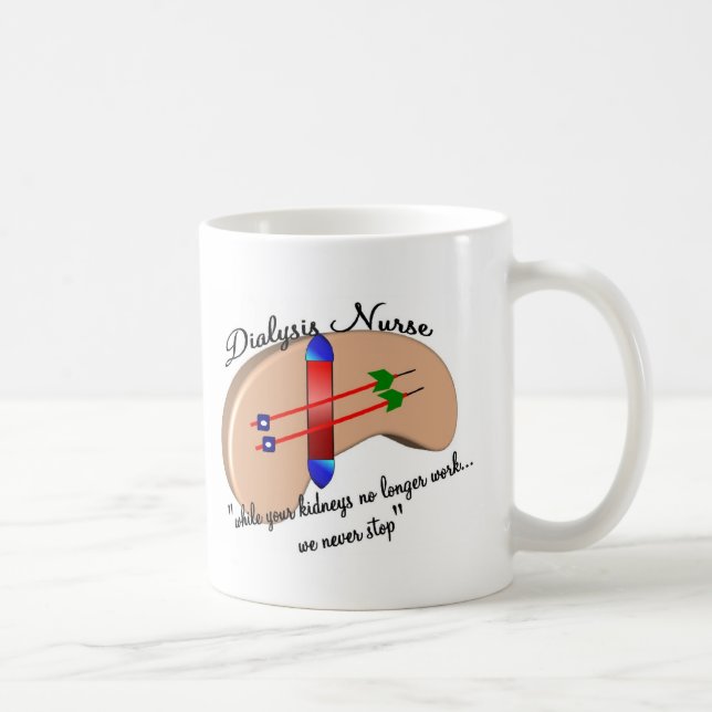 Dialysis Nurse "When Your Kidneys Stop" Coffee Mug (Right)
