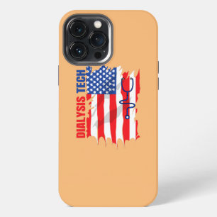 Dialysis Tech 4th Of July American Flag iPhone 13 Pro Max Case