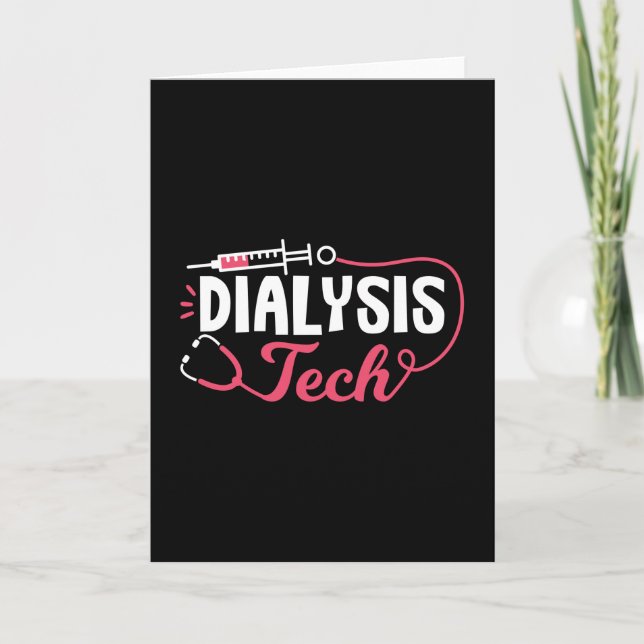 Dialysis Tech Dialysis Nurse Technician Nephrology Card (Front)