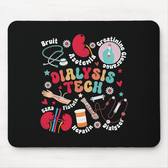 Dialysis Tech Dialysis Technician Appreciation Kid Mouse Mat (Front)