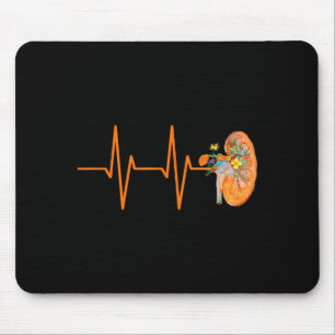 Dialysis Tech Nephrology Nurse Kidney Heartbeat Pu Mouse Mat