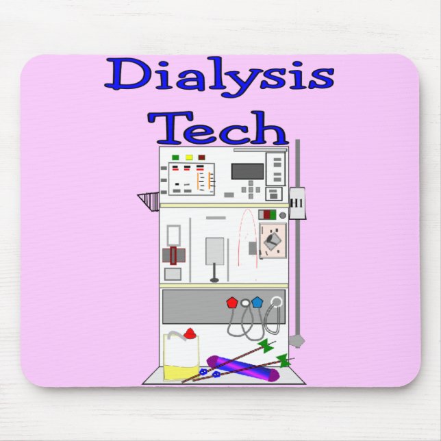 Dialysis Technician--Fresenius Machine Design Mouse Mat (Front)