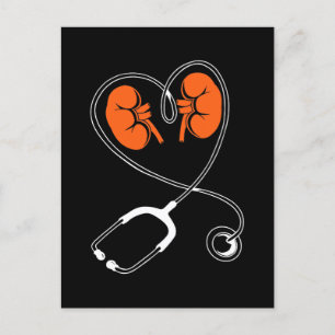 Dialysis Technician Heart Love Tech Dialysis Nurse Holiday Postcard