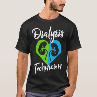 Dialysis Technician Heart Pair Nephrology Tech T-Shirt