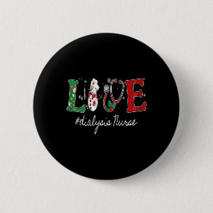 Dialysis Technician Nephrology Christmas Dialysis 6 Cm Round Badge