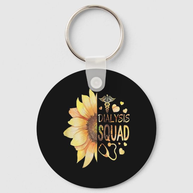 Dialysis Technician Nephrology Kidney Nurse  Key Ring (Front)