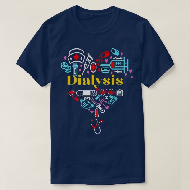 Dialysis Technician Nephrology Nurse Christmas 202 T-Shirt (Design Front)