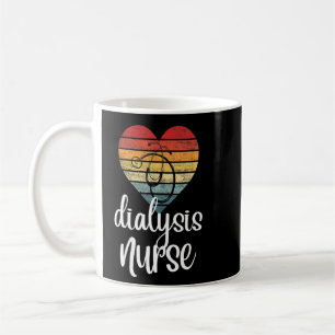 Dialysis Technician Nurse Kidney Heartbeat Coffee Mug