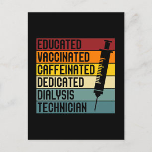 Dialysis Technician Quote Dialysis Tech Nephrology Holiday Postcard