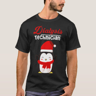 Dialysis Technician Transfusion Christmas Tech T-Shirt