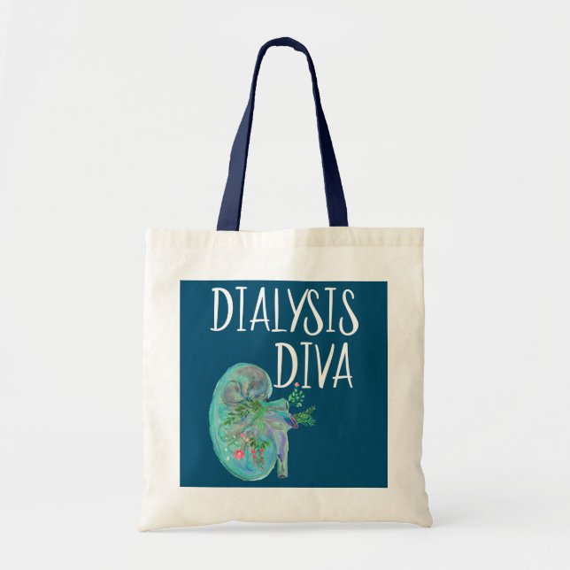 Dialysis Technician Women Kidney Transplant Nurse Tote Bag (Front)