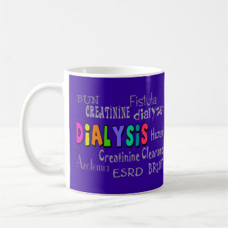 Dialysis Terminology Gifts Keychain purple Magnet Coffee Mug