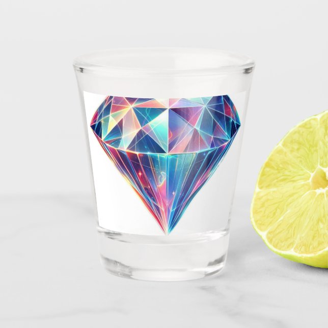 Diamant multicolor shot glass (Front)