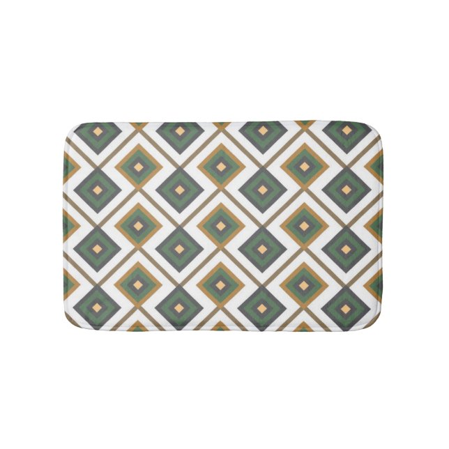 Diamante in green bath mat (Front)