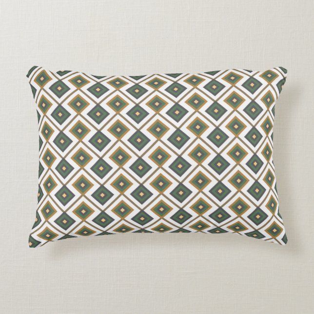 Diamante in green decorative cushion (Front)