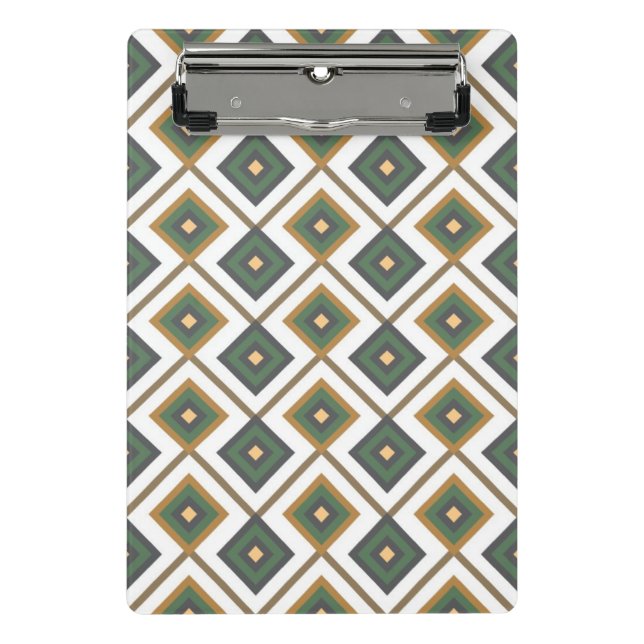 Diamante in green mini clipboard (Front)