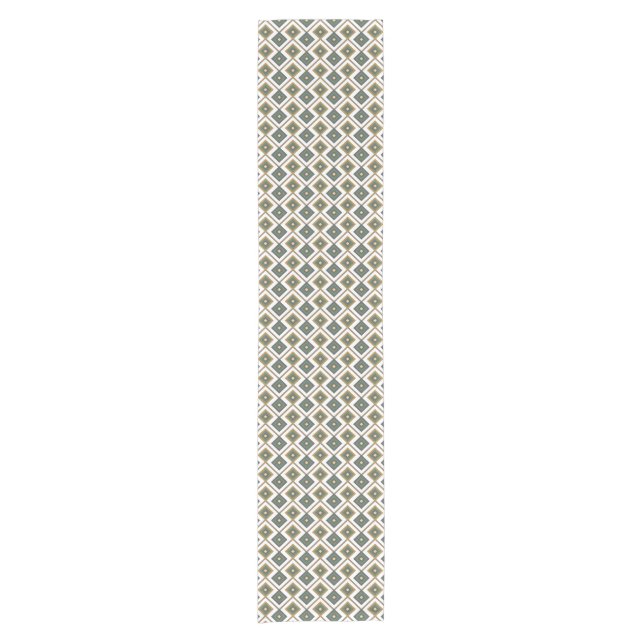 Diamante in green short table runner (Front)