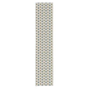 Diamante in green short table runner